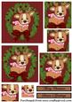 Christmas Reindeer Wreath Square Pyramid 4