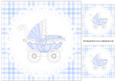 Baby Boy Carriage Topper
