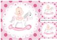 Baby Girl Rocking Horse Topper