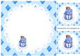 Blue Topsy Turvy Cake Insert