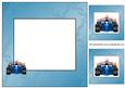 Blue Race Car Insert