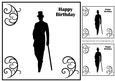 Vintage Male Birthday Topper