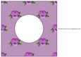 Purple Pansy Insert 8x8