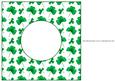 Patricks Day Shamrock Hat Insert 8x8