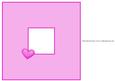 Heart Balloon Pink Insert 8x8 1