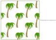 Christmas Palm Tree with Lights Insert 8x8