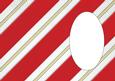 Christmas Vintage Diagonal Stripes Red Insert