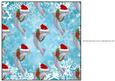 Santa Dolphin with Wreath Insert 8x8