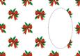 Christmas Holly with Bow Insert