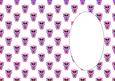 Valentine Owl Holding Heart Pink Insert