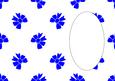 Christmas Bows Blue White Insert
