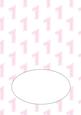 Baby Girl Birthday One Landscape Insert