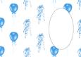 Baby Boy Balloons and Ribbons Insert