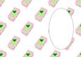 Christmas Gift Pink Green Insert