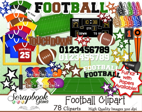 FOOTBALL Clipart - 78 Clipart Images