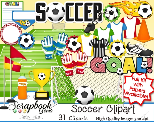 SOCCER Clipart - 31 Clipart