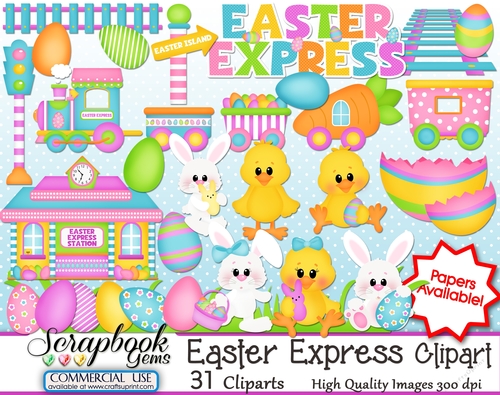 EASTER EXPRESS CLIPART - 31 Clipart Images