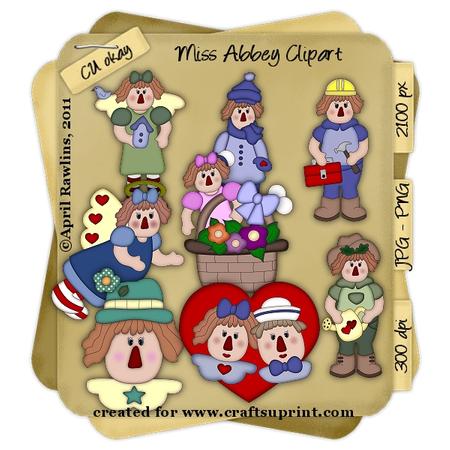Miss Abbey Clipart Kit