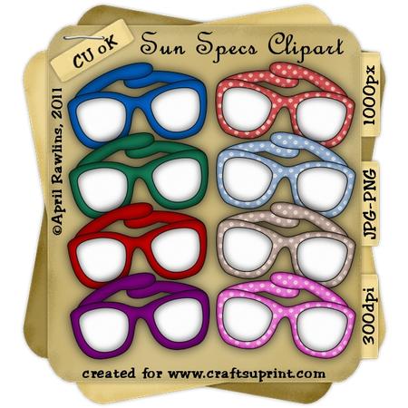 Sun Specs Clipart Kit