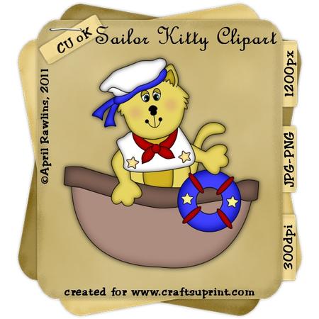 Sailor Kitty Clipart