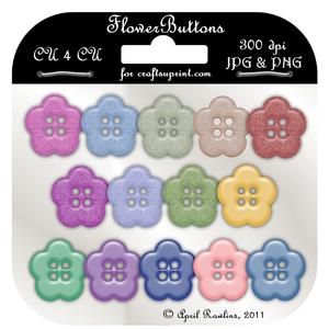 Flower Buttons