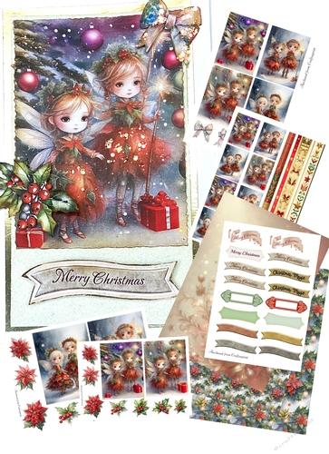 Two Christmas Fairies kit