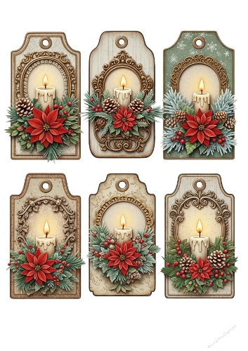 Christmas tags 19 candles