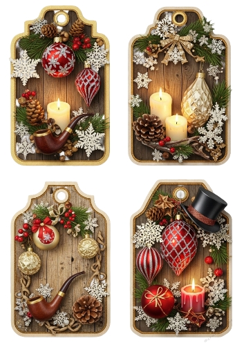 Gentleman Christmas tags 03