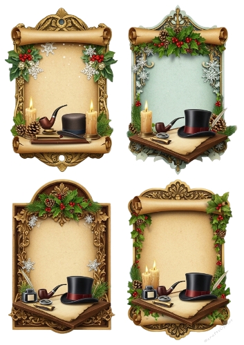Gentleman Christmas tags 09