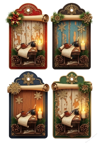 Gentleman Christmas tags 12