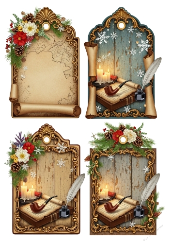 Gentleman Christmas tags 13