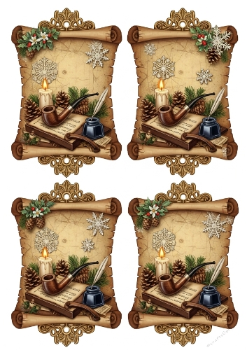 Gentlemen Christmas tags 16