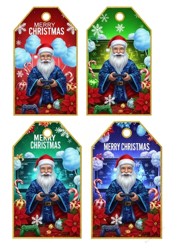 Boys Santa Playstation Christmas 