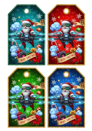Boys Wizard Santa on Drone 2