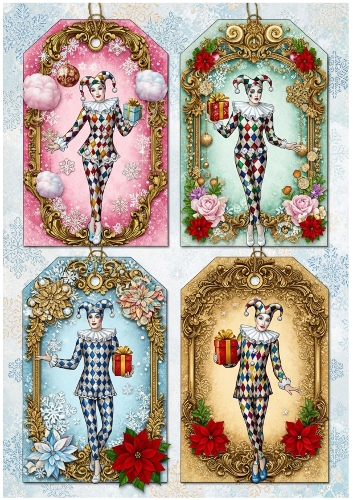 Magic Harlequin Gift Tags 09