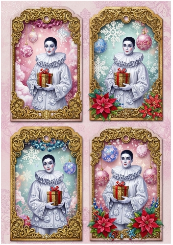 Magic Harlequin Gift Tags 14