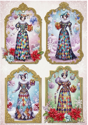 Magic Harlequin Gift Tags 21