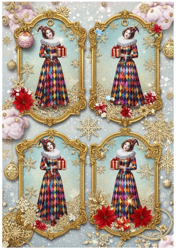 Magic Harlequin Gift Tags 22
