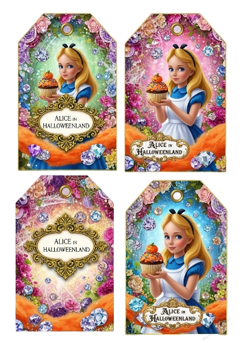 Alice in Halloweenland Tags 01