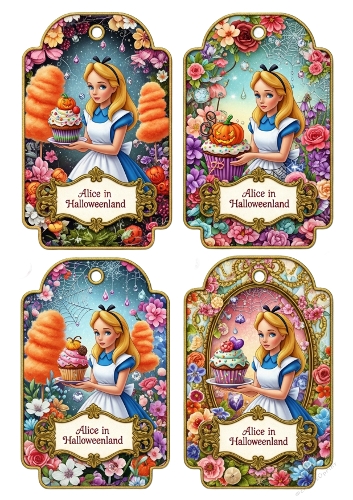 Alice in Halloweenland Tags 03