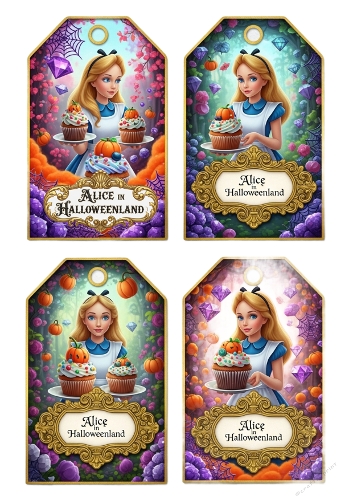 Alice in Halloweenland Tags 05