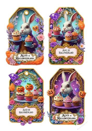 Alice in Halloweenland Tags 07