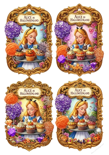 Alice in Halloweenland Tags 09