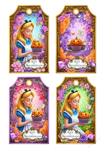 Alice in Halloweenland Tags 14