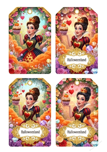 Alice in Halloweenland Tags 16