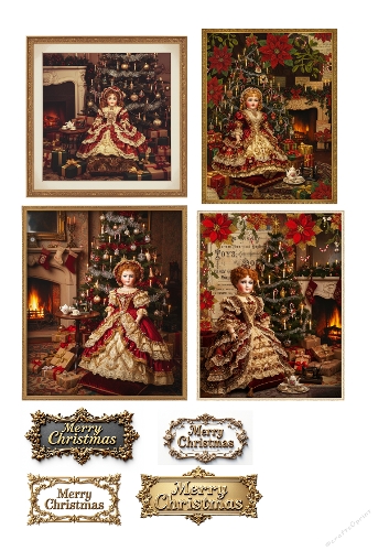 Antique Christmas Dolls 1