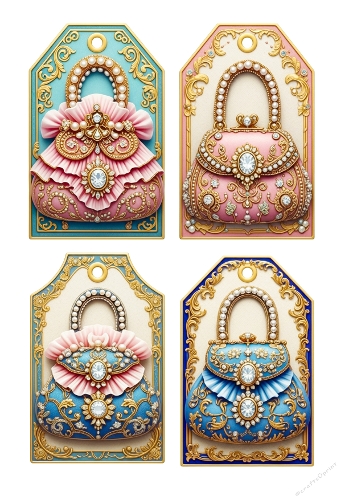 Shabby Chic Handbag Tags 05