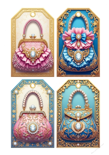 Shabby Chic Handbag Tags 06