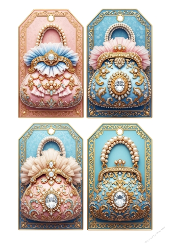 Shabby Chic Handbag Tags 07