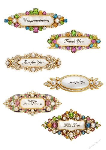 Large Labels matching Flower Dress Shaped cards 3